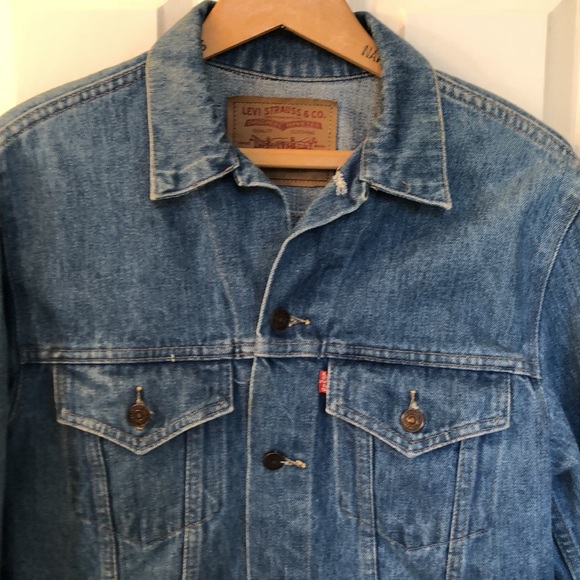 Levi’s M’s Vintage 80’s 2 pocket Trucker Denim Jacket ~ size 38 reg (75505 0211) - Picture 3 of 10